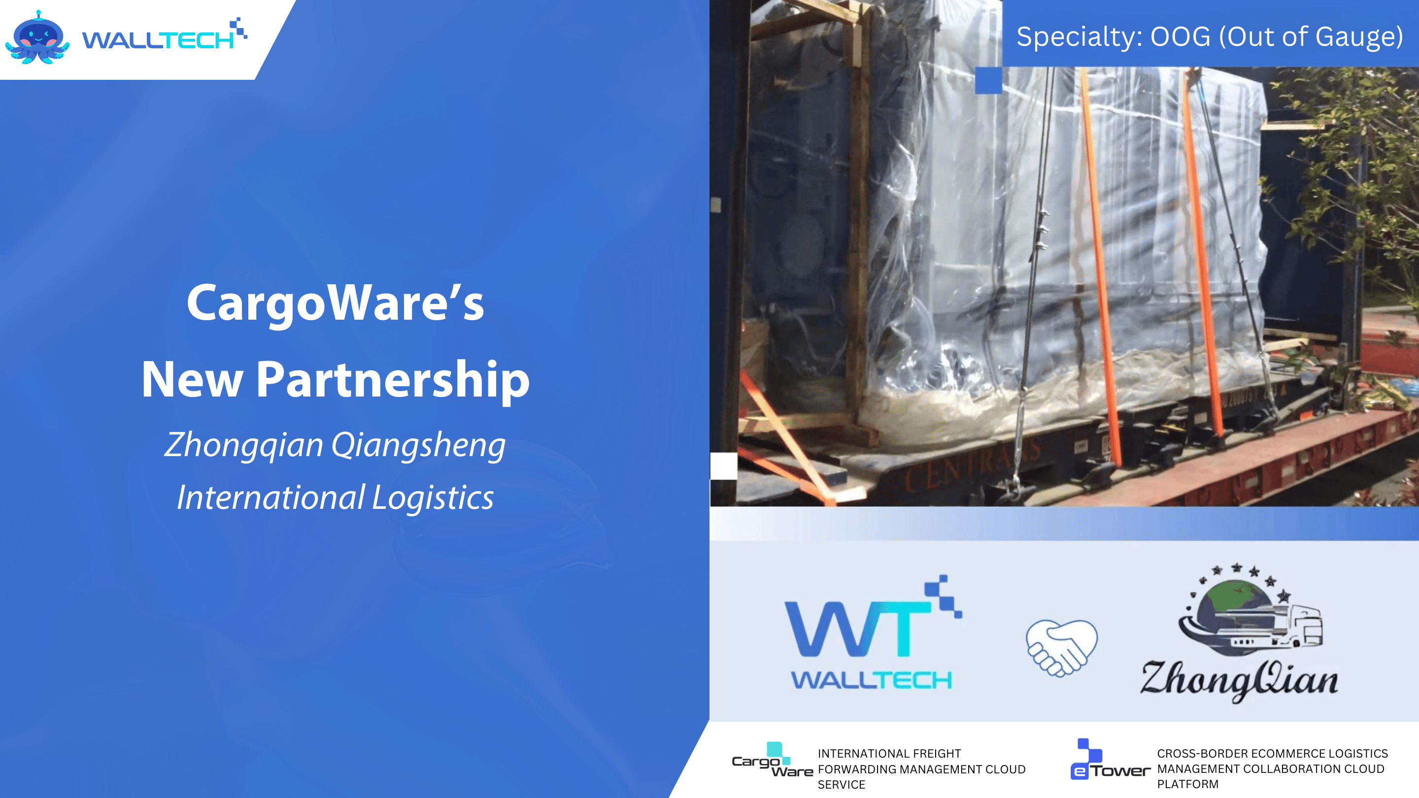 WallTech Signs Agreement with Shanghai Zhongqian Qiangsheng International Logistics Co., Ltd.
